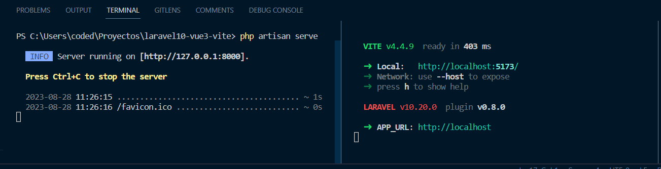 Como crear un proyecto con Laravel 10, Vue 3 y ViteJS